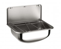 SANELA - Nerezové výlevky Výlevka závesná, 45x34 cm, matná nerezová (SLVN 04)