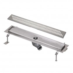 SANELA - Nerezové žlaby Sprchový žľab do priestoru, dĺžka 85 cm, matná nerezová (SLKN 17DX)