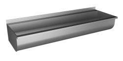SANELA - Nerezový žľab zaguľatený, neopláštený, dĺžka 1250 mm (SLUN 10K)