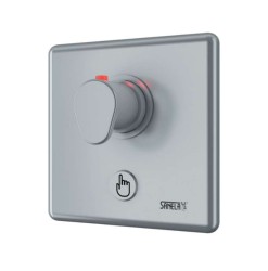 SANELA - Ovládanie spŕch tlačidlom piezo s termostatickým ventilom na teplú a studenú vodu na batériové napájanie, chróm (SLS 02PTB)