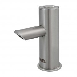 SANELA - Piezo baterie Nerezová umývadlová batéria Piezo, 1 druh vody, batériové napájanie, antivandal (SLU 91PB)