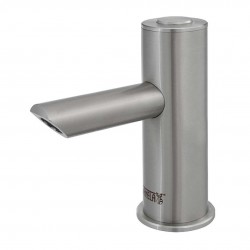 SANELA - Piezo baterie Nerezová umývadlová batéria Piezo, 1 druh vody, batériové napájanie, antivandal (SLU 91PDB)