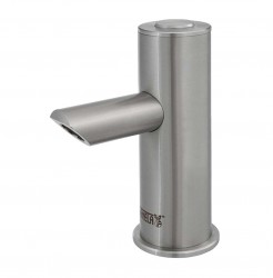 SANELA - Piezo baterie Nerezová umývadlová batéria Piezo, 1 druh vody, sieťové napájanie, antivandal (SLU 91P)