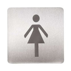 SANELA - Piktogram WC ženy, nerezová (SLZN 44AB)