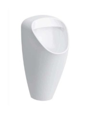 SANELA - Pisoár Caprino plus Rimless s radarovým splachovačem a integrovaným zdrojem 230 V AC, Bluetooth, bílá (SLP 49RZ)