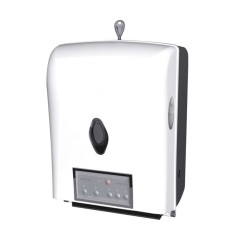 SANELA - Plastové doplňky Automatický zásobník na papierové uteráky, biela (SLZN 85)