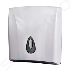 SANELA - Plastové doplňky Zásobník na skladané papierové uteráky, plast, biely (SLDN 03)