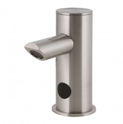 SANELA - Senzorové baterie Automatická umývadlová batéria, 1 druh vody, sieťové napájanie, nerezová (SLU 91)