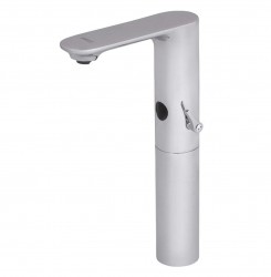 SANELA - Senzorové baterie Automatická umývadlová zmiešavacia batéria, sieťové napájanie, chróm (SLU 60)