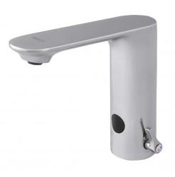 SANELA - Senzorové baterie Automatická umývadlová zmiešavacia batéria, sieťové napájanie, chróm (SLU 63)