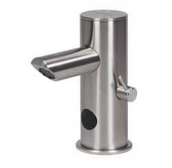 SANELA - Senzorové baterie Automatická umývadlová zmiešavacia batéria, sieťové napájanie, nerezová (SLU 92)