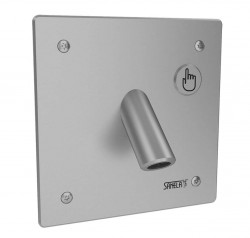 SANELA - Senzorové baterie Nástenná batéria z nehrdzavejúcej ocele s tlačidlom piezo, 6 V (SLU 44PB)