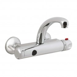 SANELA - Senzorové baterie Termostatická umývadlová batéria nástenná, chróm (SLU 25K)