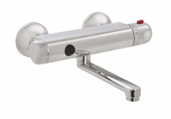 SANELA - Senzorové baterie Termostatická umývadlová batéria, so spodným ramienkom, sieťové napájanie, chróm (SLU 25S)