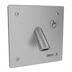 SANELA - Senzorové baterie Umývadlová batéria Piezo z nehrdzavejúcej ocele, antivandal, 24 V DC (SLU 44P)