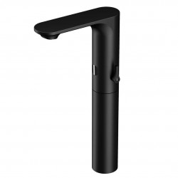 SANELA - Senzorové baterie Umývadlová zmiešavacia batéria s elektronikou ALS, batériové napájanie, čierna (SLU 60VB)