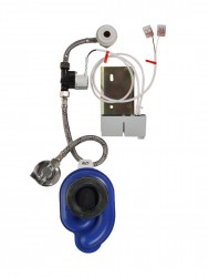 SANELA - Senzorové pisoáry Radarový splachovač na lište na pisoár Omnia Architectura 55740501 s integrovaným zdrojom, 230 V AC (SLP 68RZ)