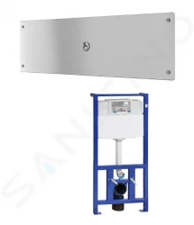 SANELA - Senzorové pisoáry WC splachovač piezo so špeciálnym antivandalovým krytom (SLW 02PA)