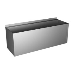 SANELA - Žľab z nehrdzavejúcej ocele hranatý, celoopláštený, AISI 304, dĺžka 1250 mm (SLUN 10PA)