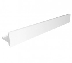 SAPHO - ABELINE polica s hrazdou Rockstone 600, biela mat (AB604-0101)