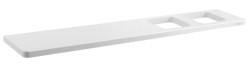 SAPHO - ABELINE polička Rockstone 500, 2 otvory, biela mat (AB502-0101)