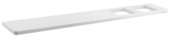 SAPHO - ABELINE polička Rockstone 600, 2 otvory, biela mat (AB602-0101)
