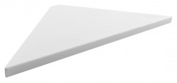 SAPHO - ABELINE rohová polica Rockstone 200x200, biela matná (AE200-0101)