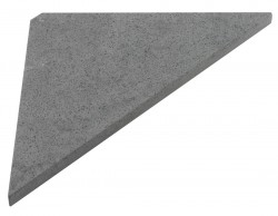SAPHO - ABELINE rohová polica Rockstone 200x200, concrete (AE200-4033)