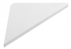 SAPHO - ABELINE rohová polica Rockstone 250x250, biela mat (AE250-0101)