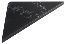 SAPHO - ABELINE rohová polička Rockstone 200x200, čierna attica (AE200-0598)