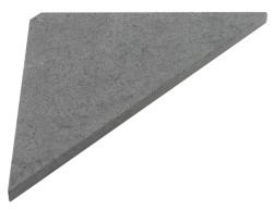 SAPHO - ABELINE rohová polička Rockstone 200x200, concrete (AE200-4033)