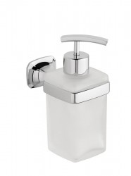 SAPHO - AIDA dávkovač mydla 270 ml, mliečne sklo, chróm (AI019)