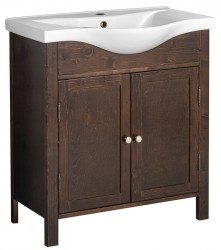 SAPHO - AMBRA umývadlová skrinka 85,5x82x34,5cm, morený smrek (AB8040)