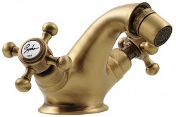 SAPHO - ANTEA stojánkova bidetová batéria s výpusťou, bronz (3186)