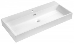 SAPHO - AQUATIC umývadlo, liaty mramor, 100x46cm, biela (AT100)