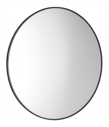 SAPHO - AROWANA guľaté zrkadlo v ráme priemer 90cm, čierna mat (AWB090)