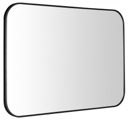 SAPHO - AROWANA zrkadlo v ráme, 100x70cm, čierna mat (AWB1070)