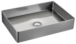 SAPHO - AURUM nerezové umývadlo 50x3,2 cm, vrátane výpuste, nerez mat (AU403)