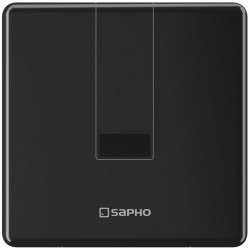 SAPHO - Automatický infračervený splachovací ventil pre pisoár 6V (4xAA), čierná (PS006B)