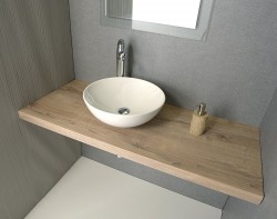 SAPHO - AVICE doska pod umývadlo 100x50cm, hrúbka 5cm, dub Rover (AV104)