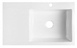 SAPHO - AVORIA keramický drez s odkvapem, 86x51cm, biela (55086)