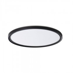 SAPHO - AZPO stropné LED svietidlo, priemer 290, 18,5W, IP54, čierna mat (31503)