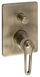 SAPHO - BEBÉ podomietková sprchová batéria, 2 výstupy, bronz (BB042/18)