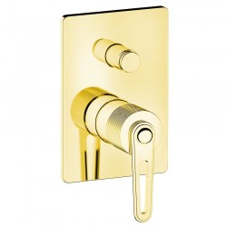 SAPHO - BEBÉ podomietková sprchová batéria, 2 výstupy, zlato (BB042/17)