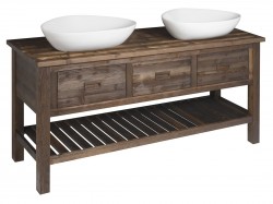 SAPHO - BRAND umývadlová skrinka 160x73x50cm, morený smrek (BA161S)