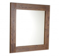 SAPHO - BRAND zrkadlo v drevenom ráme 600x800, morený smrek (BA058S)