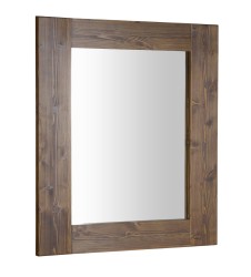 SAPHO - BRAND zrkadlo v drevenom ráme 60x80cm, morený smrek (BA058S)