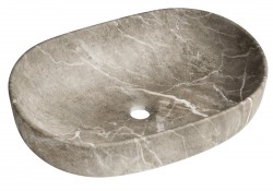 SAPHO - CALEO keramické umývadlo na dosku 60x42cm, breccia marmor (CA590BM)