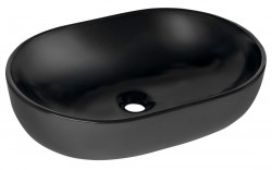 SAPHO - CALEO keramické umývadlo na dosku 60x42cm, čierna mat (CA590B)