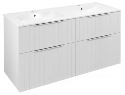 SAPHO - CIRASA STRIP umývadlová skrinka 118,4x64x46cm, biela matná (CR121-3131S-21)